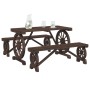 Juego de comedor de jardín 3 piezas madera maciza de abeto de , Conjuntos de jardín - Ref: Foro24-3207138, Precio: 274,19 €, ...