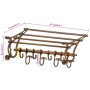 Soporte de equipaje con perchas de pared aluminio de , Percheros para sombreros y abrigos - Ref: Foro24-357833, Precio: 110,3...