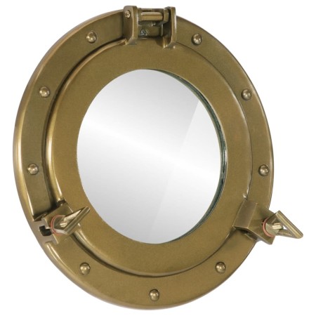 Espejo de ojo de buey de pared aluminio y vidrio Ø30 cm de , Espejos - Ref: Foro24-357852, Precio: 51,56 €, Descuento: %