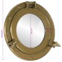 Espejo de ojo de buey de pared aluminio y vidrio Ø30 cm de , Espejos - Ref: Foro24-357852, Precio: 51,56 €, Descuento: %