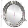 Espejo de ojo de buey de pared aluminio y vidrio Ø50 cm | Foro24.es | Tu tienda online para hogar, jardín y más Foro24.es