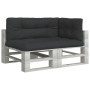 Cojines para palets 3 piezas tela negro von , Kissen für Stühle und Sofas - Ref: Foro24-3217127, Preis: 95,48 €, Rabatt: %