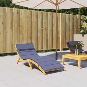 Cojín de tumbona de tela Oxford azul marino 180x60x4 cm de , Cojines para sillas y sofás - Ref: Foro24-379256, Precio: 42,82 €