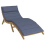 Cojín de tumbona de tela Oxford azul marino 180x60x4 cm de , Cojines para sillas y sofás - Ref: Foro24-379256, Precio: 43,00 ...
