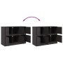 Aparador de acero negro 99x39x73 cm von , Sideboards - Ref: Foro24-841793, Preis: 205,58 €, Rabatt: %
