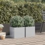 Jardineras 2 unidades acero corten plateado 32x30x29 cm by , Pots and planters - Ref: Foro24-841546, Price: 47,29 €, Discount: %