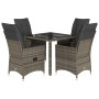 Set comedor de jardín 5 piezas con cojines ratán sintético gris de , Conjuntos de jardín - Ref: Foro24-3276736, Precio: 539,0...