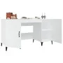 Schreibtisch aus glänzendem weißem Sperrholz 140x50x75 cm von vidaXL, Schreibtische - Ref: Foro24-812777, Preis: 119,12 €, Ra...