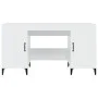 Escritorio madera contrachapada blanco brillante 140x50x75 cm de vidaXL, Escritorios - Ref: Foro24-812777, Precio: 119,09 €, ...