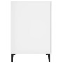 Escritorio madera contrachapada blanco brillante 140x50x75 cm