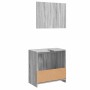 Set de muebles de baño 2 pzas madera contrachapada gris sonoma de , Muebles de baño - Ref: Foro24-835698, Precio: 104,23 €, D...