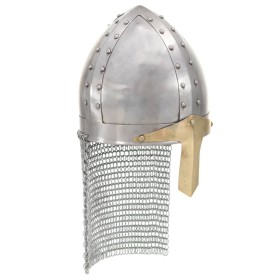 Réplica casco de caballero cruzado antiguo LARP acero plateado de , Armas coleccionables - Ref: Foro24-286222, Precio: 55,18 ...