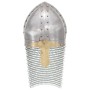 Réplica casco de caballero cruzado antiguo LARP acero plateado de , Armas coleccionables - Ref: Foro24-286222, Precio: 55,18 ...