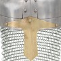 Réplica casco de caballero cruzado antiguo LARP acero plateado de , Armas coleccionables - Ref: Foro24-286222, Precio: 55,18 ...