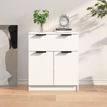 Weißes Sperrholz-Sideboard 60x30x70 cm von vidaXL, Sideboards - Ref: Foro24-811088, Preis: 88,31 €, Rabatt: %