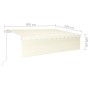 Toldo automático con persiana LED sensor de viento crema 6x3 m de , Toldos - Ref: Foro24-3069372, Precio: 941,90 €, Descuento: %