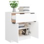 Weißes Sperrholz-Sideboard 60x30x70 cm von vidaXL, Sideboards - Ref: Foro24-811088, Preis: 88,31 €, Rabatt: %
