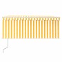 Toldo automático retráctil con persiana amarillo blanco 3x2,5m de , Toldos - Ref: Foro24-3069268, Precio: 291,73 €, Descuento: %