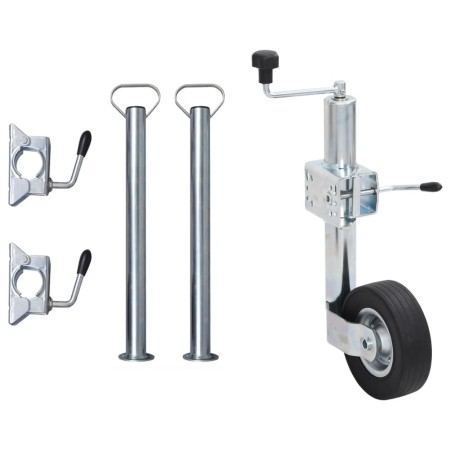 Rueda de remolque 2 tubos soporte 3 abrazaderas divididas 60 mm von , Anhänger für Güter und Transport - Ref: Foro24-3281610,...