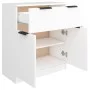 Weißes Sperrholz-Sideboard 60x30x70 cm von vidaXL, Sideboards - Ref: Foro24-811088, Preis: 82,89 €, Rabatt: %