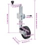 Rueda de remolque 2 tubos soporte 3 abrazaderas divididas 60 mm von , Anhänger für Güter und Transport - Ref: Foro24-3281610,...