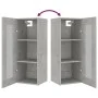 Betongrauer Hängewandschrank 34,5x34x90 cm von vidaXL, Sideboards - Ref: Foro24-812460, Preis: 60,71 €, Rabatt: %