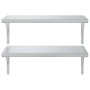 Estantes de pared 2 uds acero inoxidable plateado 75x40 cm by , Shelves and shelves - Ref: Foro24-3214505, Price: 66,39 €, Di...