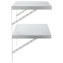 Estantes de pared 2 uds acero inoxidable plateado 75x40 cm by , Shelves and shelves - Ref: Foro24-3214505, Price: 66,39 €, Di...