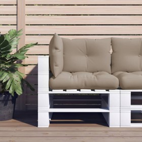 Cojines para palets 3 unidades tela gris taupé by , Cushions for chairs and sofas - Ref: Foro24-360863, Price: 44,35 €, Disco...