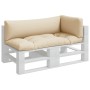 Cojines para sofá de palets 3 unidades tela beige von , Kissen für Stühle und Sofas - Ref: Foro24-360947, Preis: 68,96 €, Rab...