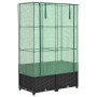 Arriate con cubierta invernadero aspecto ratán 80x40x138 cm | Foro24.es | Tu tienda online para hogar, jardín y más Foro24.es