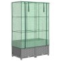 Arriate con cubierta invernadero aspecto ratán 80x40x138 cm by , Pots and planters - Ref: Foro24-4015856, Price: 68,11 €, Dis...