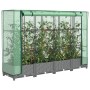 Arriate con cubierta invernadero aspecto ratán 160x40x123 cm de , Maceteros y jardineras - Ref: Foro24-4015854, Precio: 93,79...