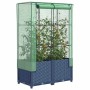 Arriate con cubierta invernadero aspecto ratán 80x40x138 cm by , Pots and planters - Ref: Foro24-4015828, Price: 68,11 €, Dis...