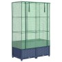Arriate con cubierta invernadero aspecto ratán 80x40x138 cm by , Pots and planters - Ref: Foro24-4015828, Price: 68,11 €, Dis...