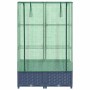 Arriate con cubierta invernadero aspecto ratán 80x40x138 cm by , Pots and planters - Ref: Foro24-4015828, Price: 68,11 €, Dis...