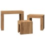 Mesas de centro apilables 3 uds madera ingeniería roble artisan | Foro24.es | Tu tienda online para hogar, jardín y más Foro24.es