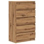 Cajonera de madera de ingeniería roble artisan 60x36x103 cm by , Sideboards - Ref: Foro24-855997, Price: 120,61 €, Discount: %
