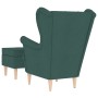 Sillón con reposapiés tela verde oscuro | Foro24.es | Tu tienda online para hogar, jardín y más Foro24.es
