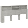 Concrete gray headboard furniture 220x19x103.5 cm by vidaXL, Headboards and footboards - Ref: Foro24-811902, Price: 73,62 €, ...