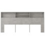 Concrete gray headboard furniture 220x19x103.5 cm by vidaXL, Headboards and footboards - Ref: Foro24-811902, Price: 73,62 €, ...