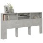 Betongraues Kopfteilmöbel 220x19x103,5 cm von vidaXL, Kopf- und Fußteile - Ref: Foro24-811902, Preis: 73,62 €, Rabatt: %