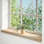 Alféizares de ventana 2 uds madera maciza roble sin tratar by , Marcos de ventanas - Ref: Foro24-4009094, Price: 52,50 €, Dis...