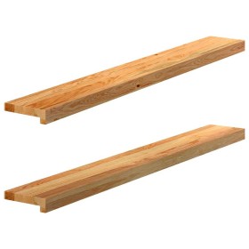 Comprar Alféizares de ventana 2 uds madera maciza