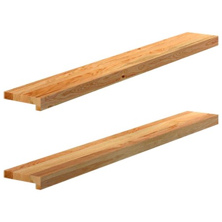 Alféizares de ventana 2 uds madera maciza roble marrón claro | Foro24.es | Tu tienda online para hogar, jardín y más Foro24.es