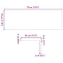 Peldaños escalera 2 uds sin tratar 70x30x2 cm von , Treppenmatten - Ref: Foro24-3283778, Preis: 61,96 €, Rabatt: %