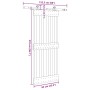 Puerta corredera con herrajes madera maciza de pino 85x210 cm von , Türen - Ref: Foro24-3332666, Preis: 162,15 €, Rabatt: %