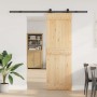Puerta corredera con herrajes madera maciza de pino 70x210 cm by , Doors - Ref: Foro24-3332670, Price: 160,92 €, Discount: %