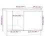 Mesa de centro madera de ingeniería roble Sonoma 50x50x36 cm de vidaXL, Mesas de centro - Ref: Foro24-811343, Precio: 50,25 €...