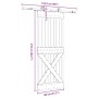 Puerta corredera con herrajes madera maciza de pino 80x210 cm by , Doors - Ref: Foro24-3332761, Price: 174,58 €, Discount: %